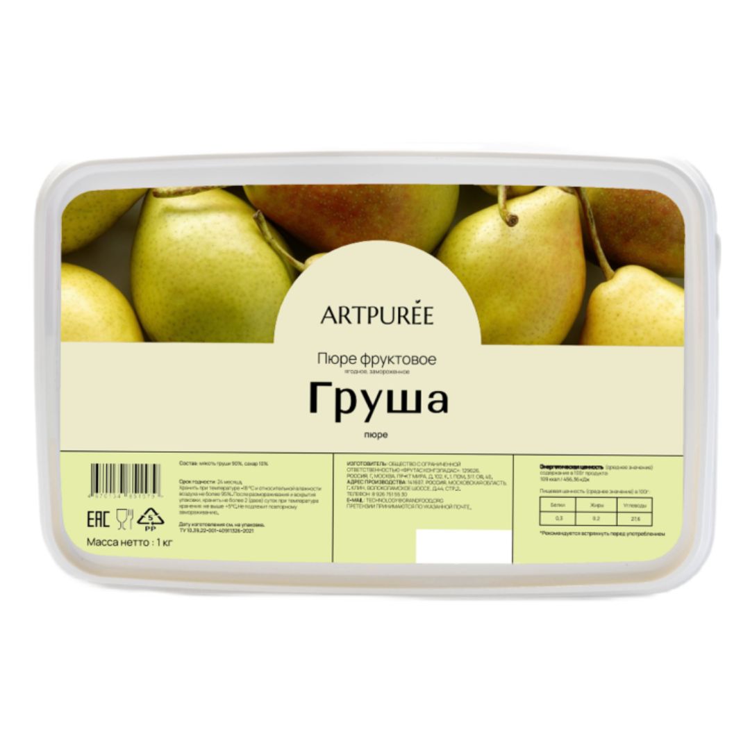 Пюре "Груша" ARTPUREE 1 кг