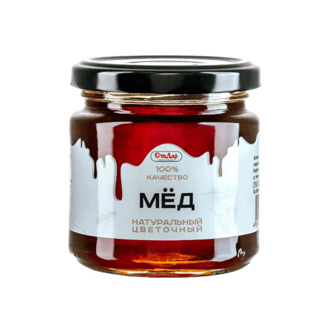 Мед натуральный цветочный 250 г (СтаДар)