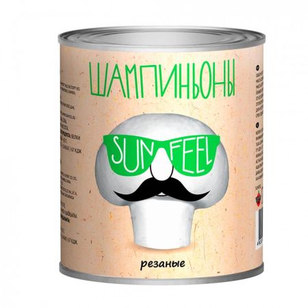 Шампиньоны резаные "SUNFEEL" 850 мл