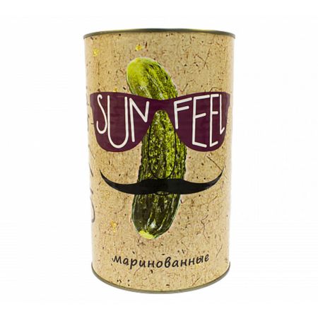 Огурцы маринованные целые "Sunfeel" (6-9 см) 4,2 кг