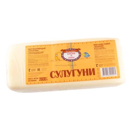 Сыр "Сулугуни" 40% "Басни о сыре" 2,6 кг