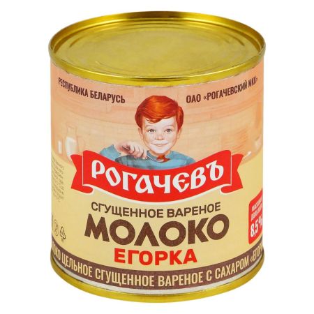 Молоко цельное сгущенное вареное с сахаром "Рогачевъ" 380 г
