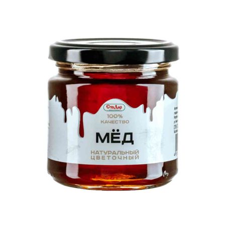 Мед натуральный цветочный 250 г (СтаДар)