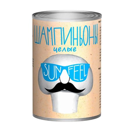 Шампиньоны целые "SUNFEEL" 425 мл