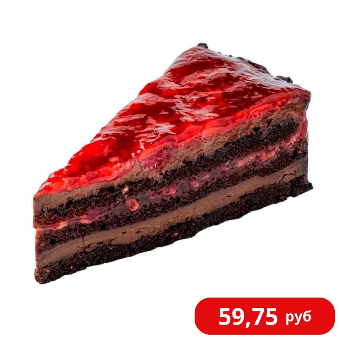 Торт Шоколадно-малиновый (постный) (12 порций)