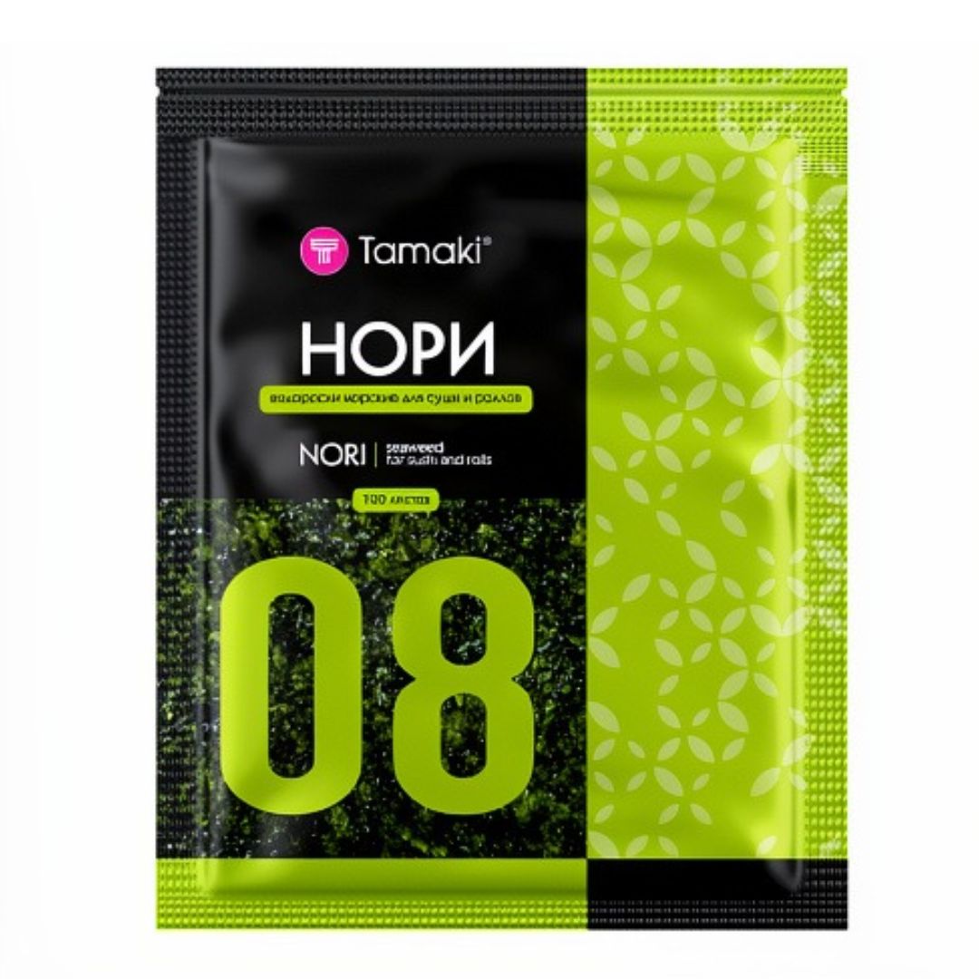 Водоросли "Tamaki" №8 морские сушеные пресованные (100 листов)