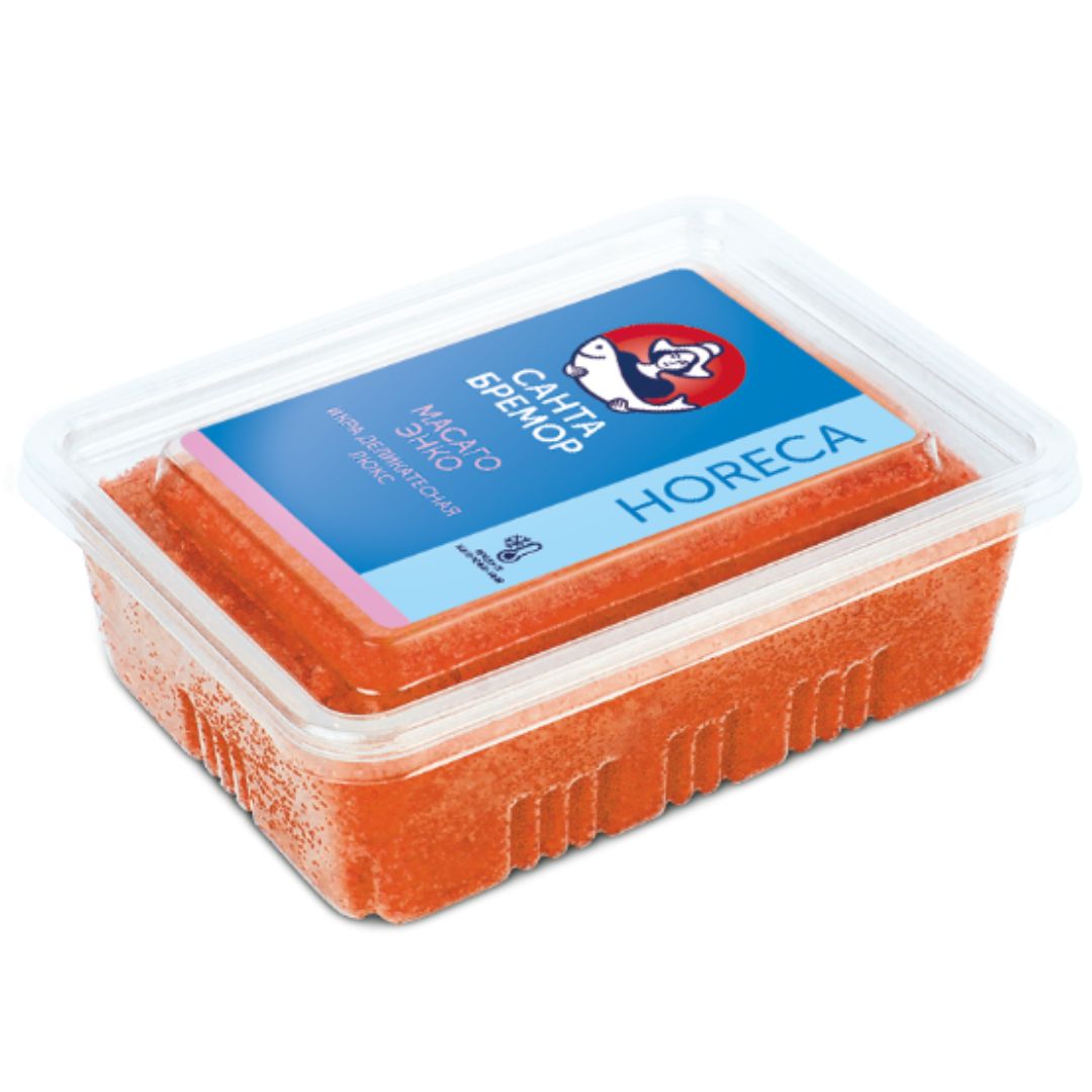 Икра деликатесная "Люкс Масаго Энко" оранжевая 500 г