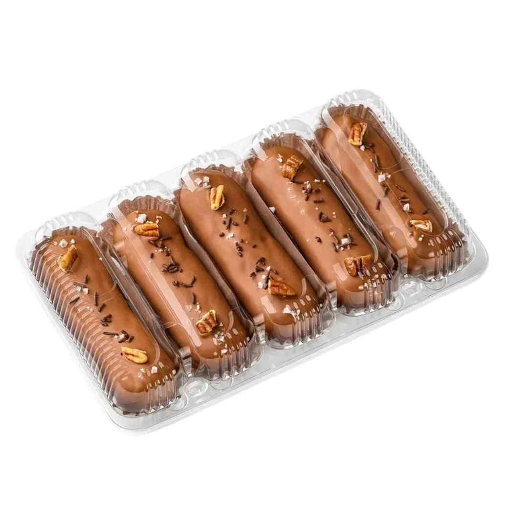 Эклер карамельный с пеканом 300 г (5 штук)