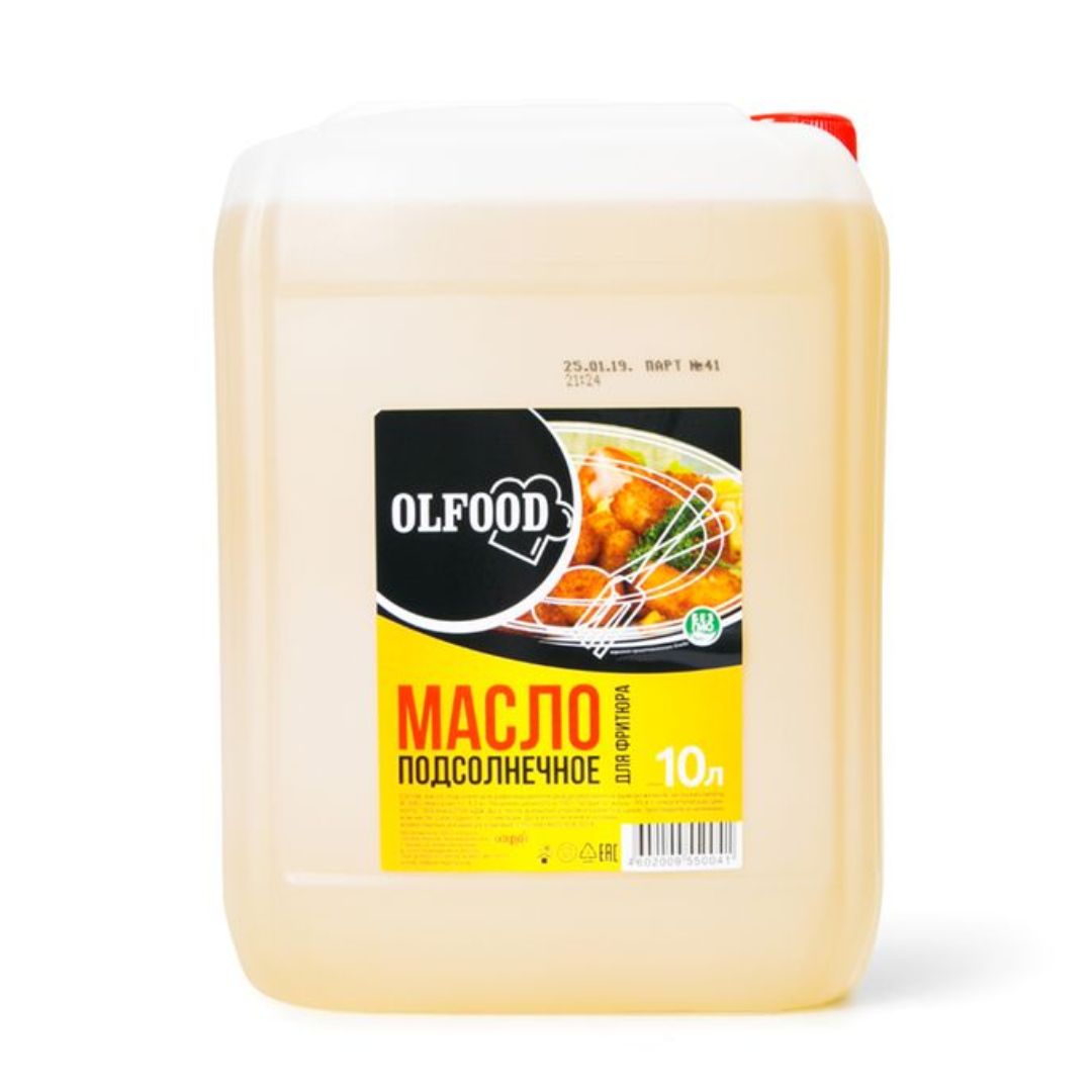 Масло подсолнечное для фритюра OLFOOD 10 л