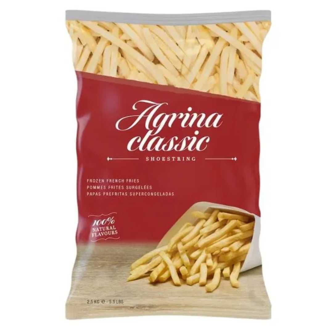 Картофель фри “Agrina Classic” (10*10 мм / 7*7 мм) 2,5 кг