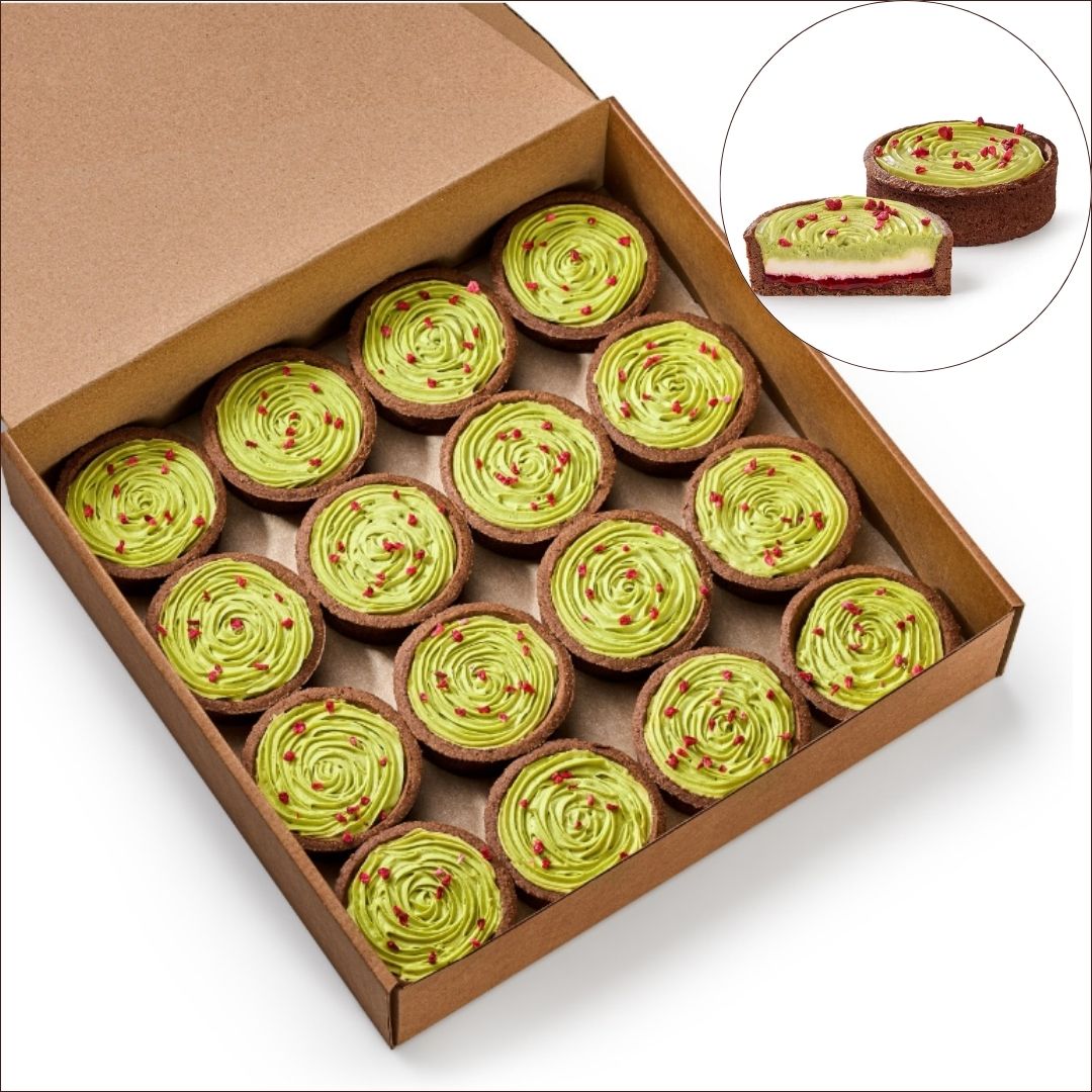 Мини-тарт "Фисташковый с малиной" 960 г (16 штук)