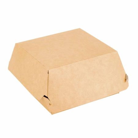 Упаковка бумажная для бургеров ECO BURGER M (в упаковке 50 шт, крафт)