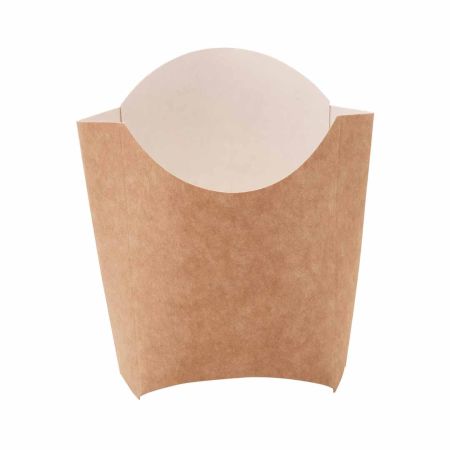 Упаковка бумажная для картофеля фри ECO FRY M (137*54*103 мм, в упаковке 50 шт, крафт)