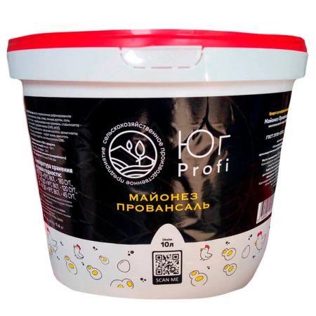 Майонез "Юг PROFI провансаль 50%" 10 л