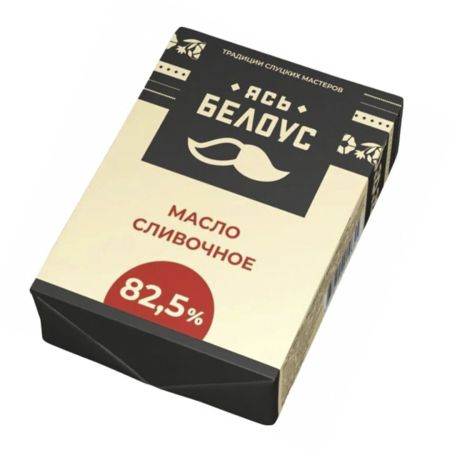 Масло сладкосливочное 82,5% "Ясь Белоус", 180 г