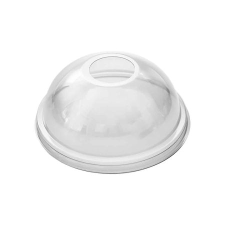 Крышка пластиковая купольная с отверстием высокая (d=95мм, 100 шт. в упаковке)