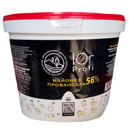 Майонез "Юг PROFI провансаль 56%" 10 л