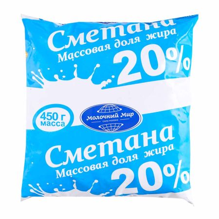 Сметана 20% "Молочный мир"