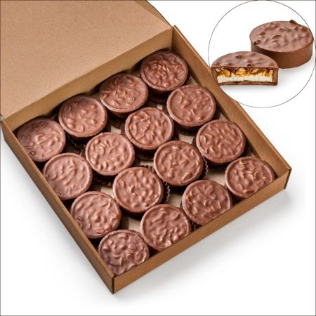 Мини-тарт "Сникерс" 1,12 кг (16 штук)