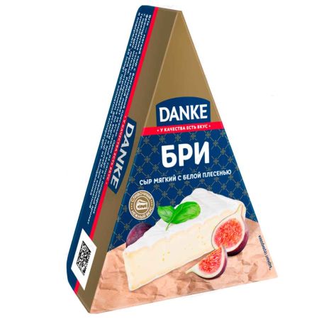Сыр мягкий с белой плесенью 50% "Бри Danke" 125 г