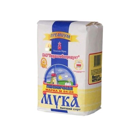 Мука пшеничная "Лидская М54-28" 2 кг