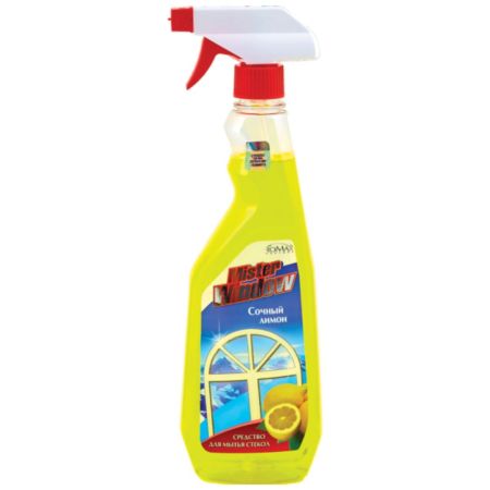 Средство для мытья стёкол "Mister Window Сочный лимон" 750 мл