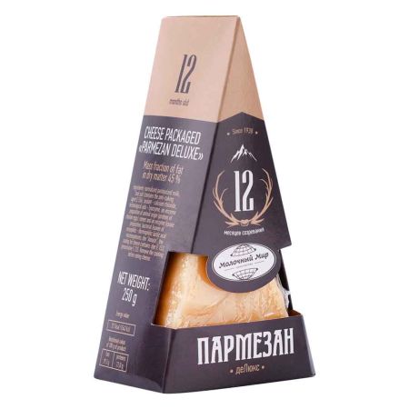 Сыр "Пармезан деЛюкс 45%" (выдерж. 12 мес.) 250 г